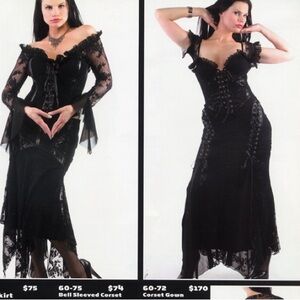 Vintage Lip Service Fetish 2005 Belladonna’s Boudoir Corset Gown